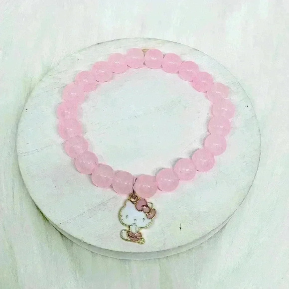 Hello Kitty Pink Beaded Bracelet - Picture 6 of 6
